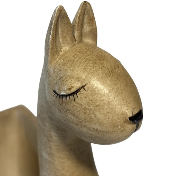Serene Llama Peru Figurine Container Planter 7.5 inch remote control holder EUC - Picture 2 of 11
